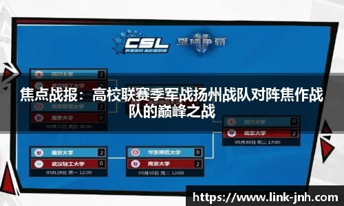 焦点战报：高校联赛季军战扬州战队对阵焦作战队的巅峰之战